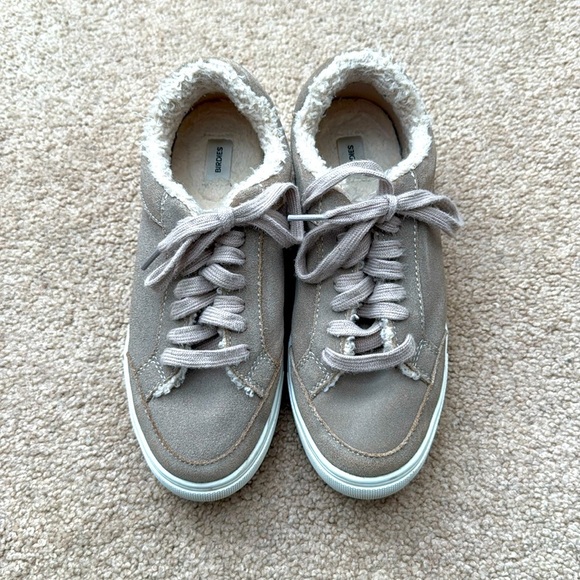 Birdies Cardinal Sneakers Dune Wash Faux Shearling Lined Shoes Size 7.5 - Picture 1 of 8